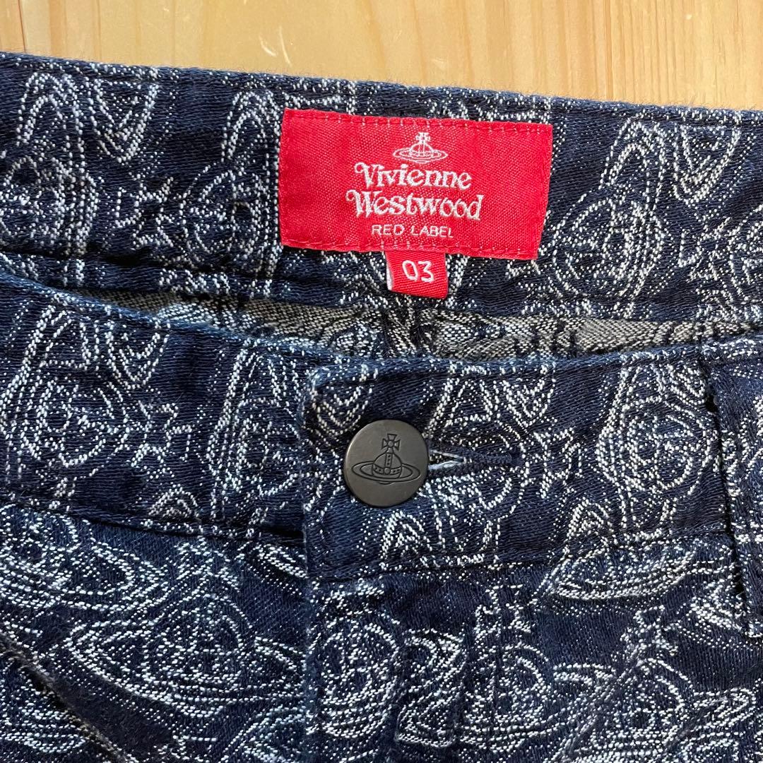 Vivienne Westwood ジャカード　ストレート　デニム オーヴorb