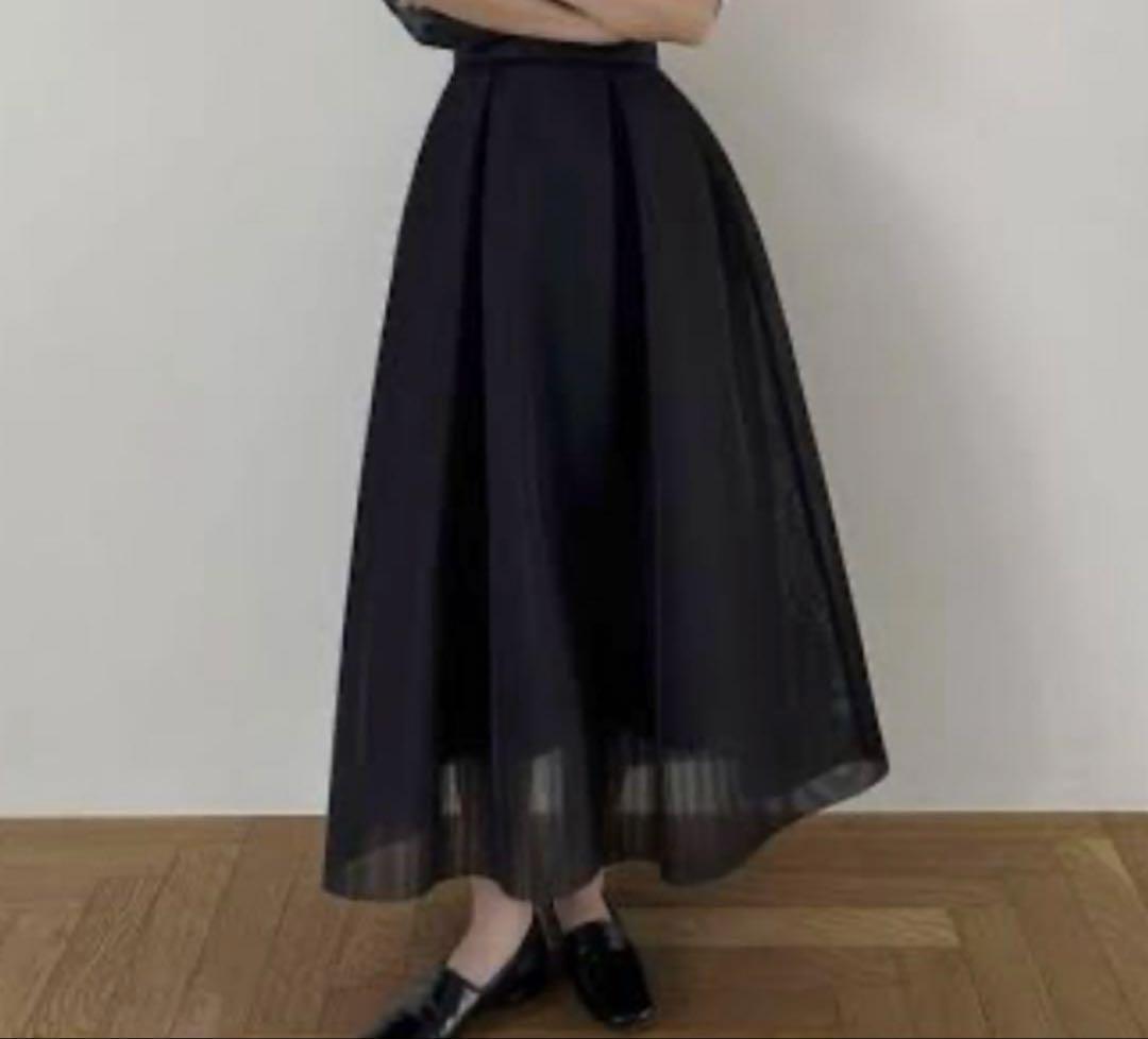 スカート SHEER RUSSELL VOLUME FLARE SKIRT