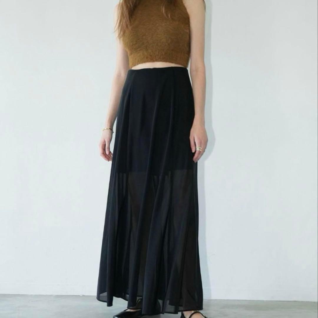 スカート SHEER RUSSELL VOLUME FLARE SKIRT