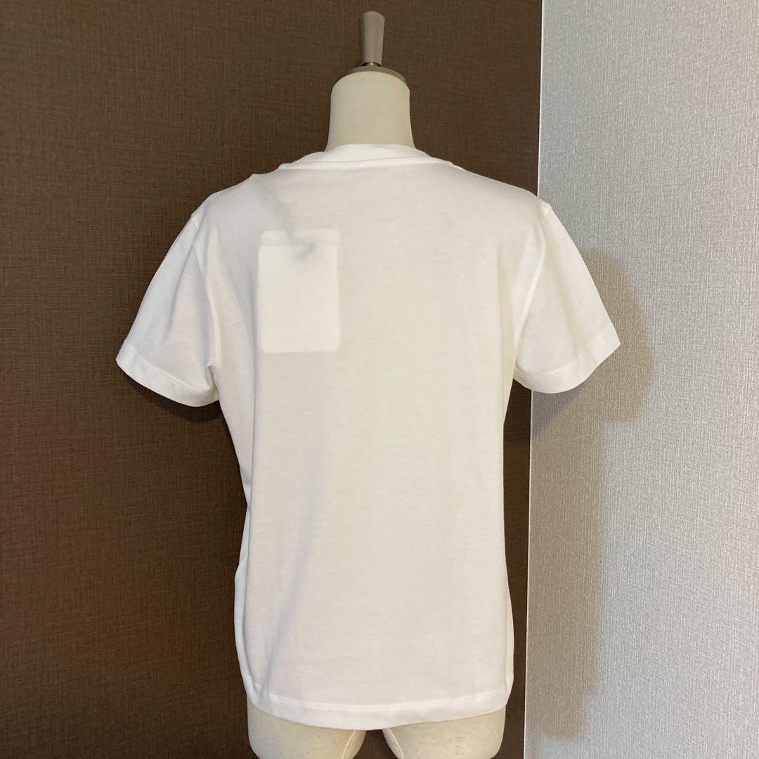 【新品】MONCLER モンクレール ラインストーン　ロゴTシャツ ホワイト