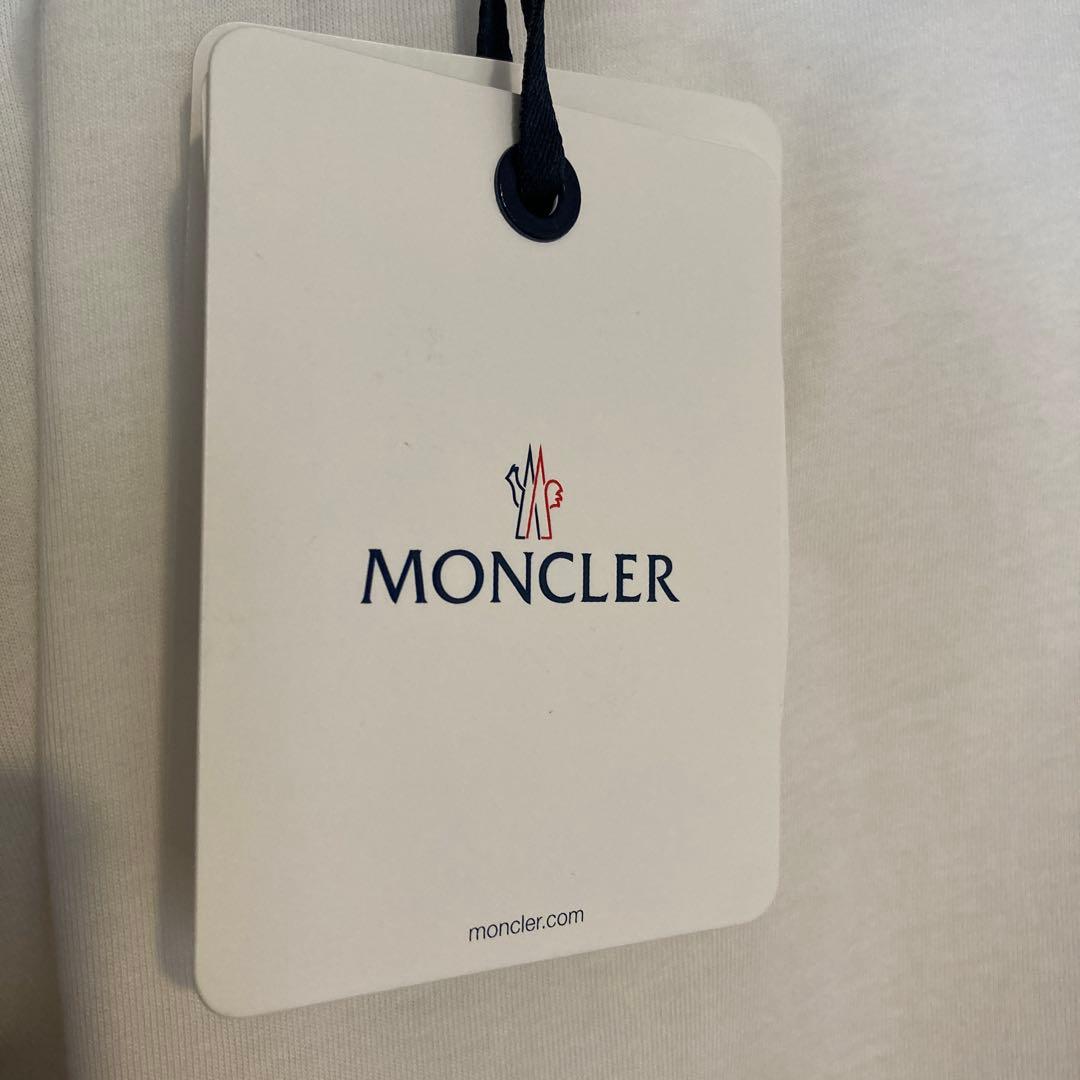 【新品】MONCLER モンクレール ラインストーン　ロゴTシャツ ホワイト