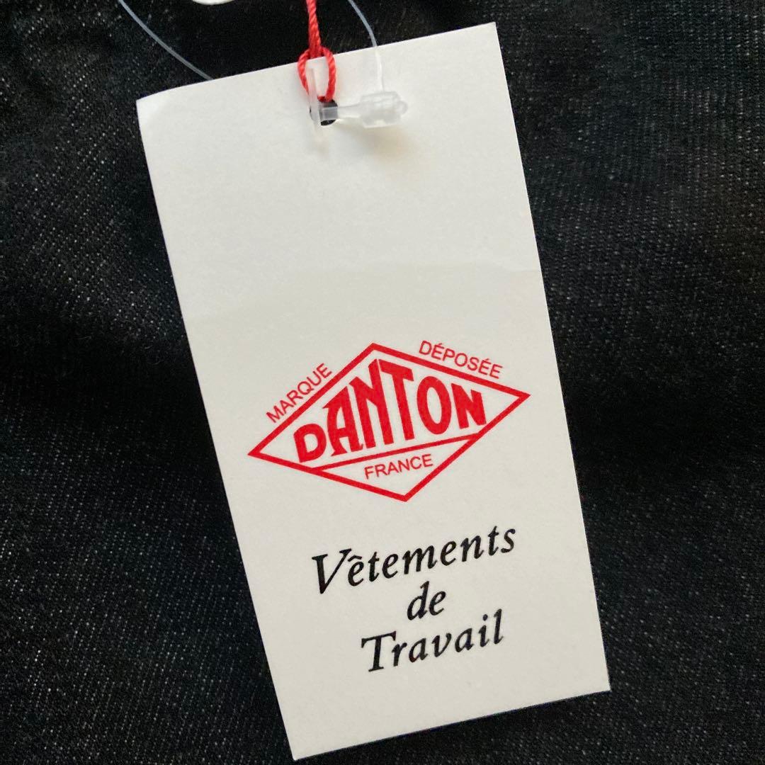 新品未使用　DANTON ダントン　ブラックデニム　イージーパンツ