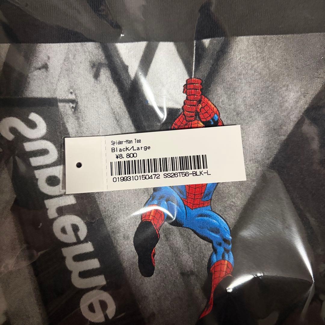 SupremeスパイダーマンTシャツ（ブラックL）＆ 限定品王冠