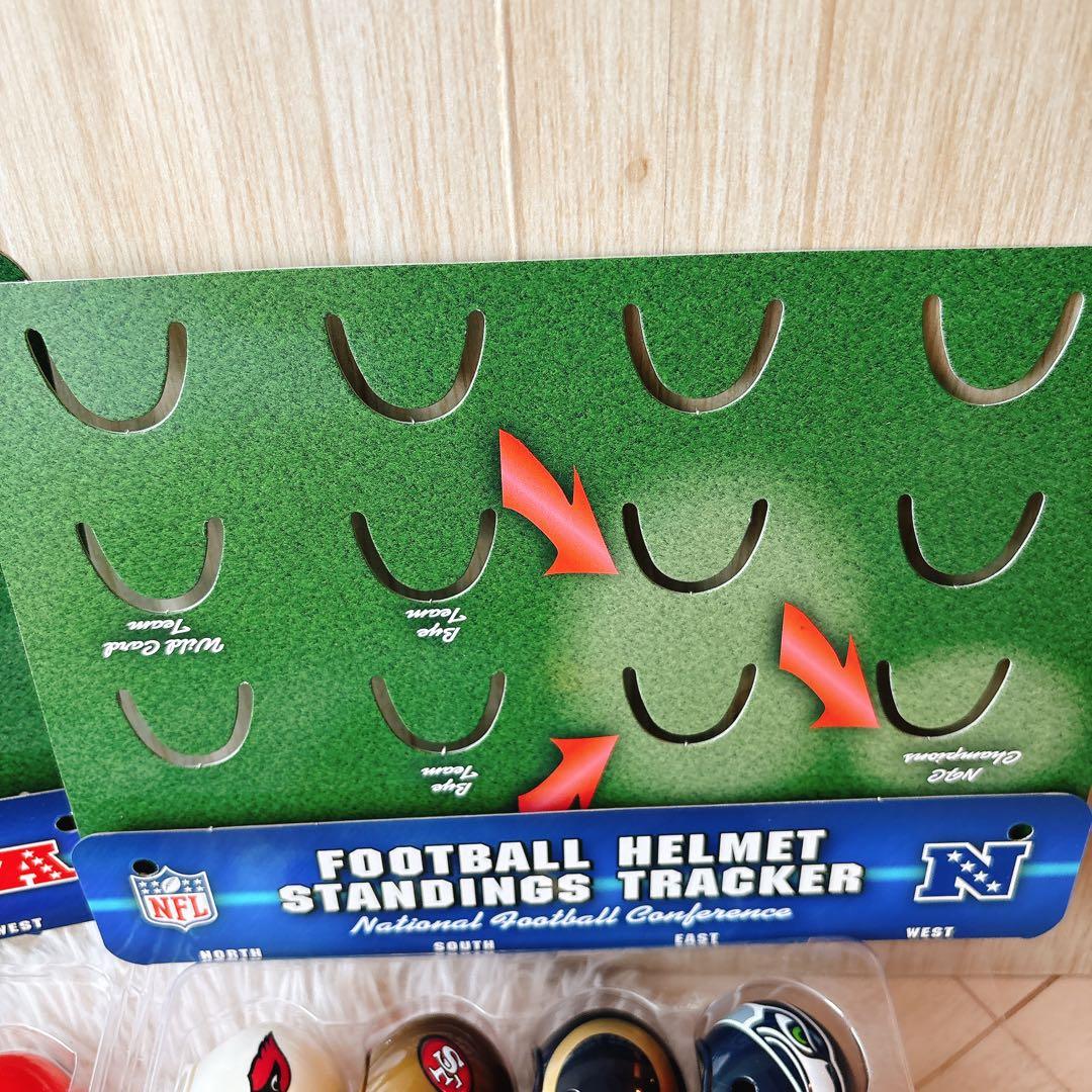 未使用　NFL ヘルメットトラッカー アメフト　ミニヘルメット32個セット