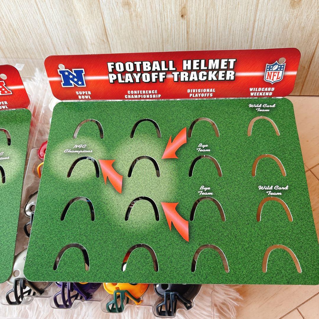 未使用　NFL ヘルメットトラッカー アメフト　ミニヘルメット32個セット