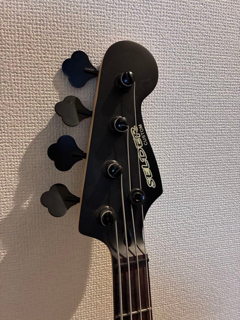 SELDERエレキベース マットブラック　付属品完備