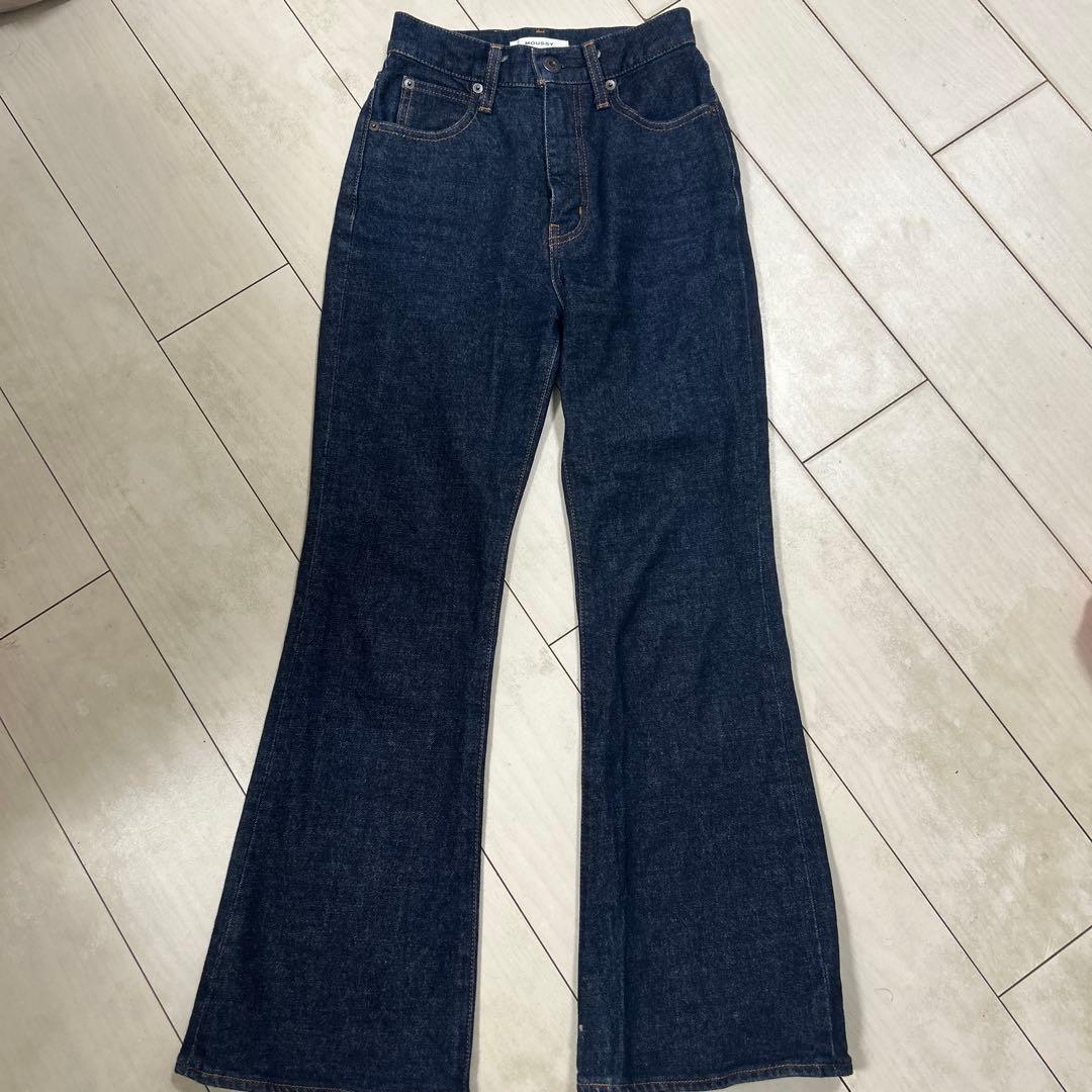 MOUSSY MVS FLARE デニムONE WASH 24インチ