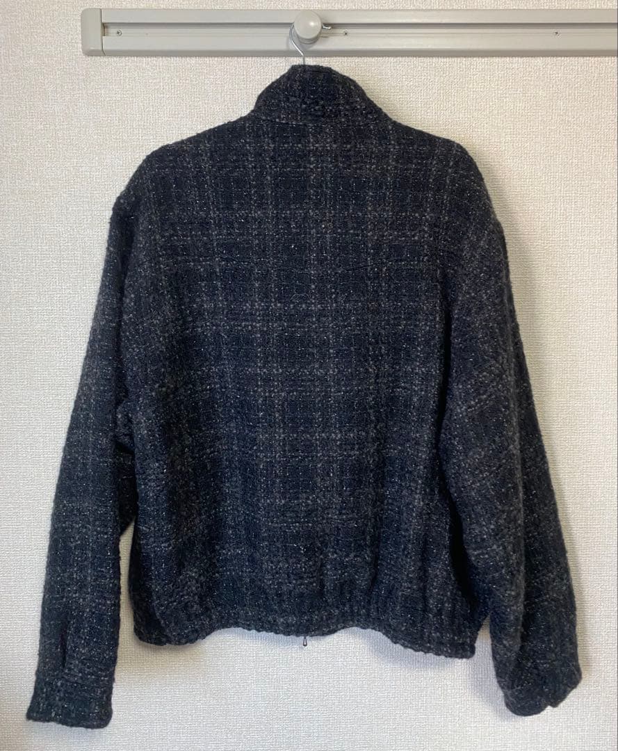 ジャケット・アウター LIDNM ALPACA SILK TWEED ZIP