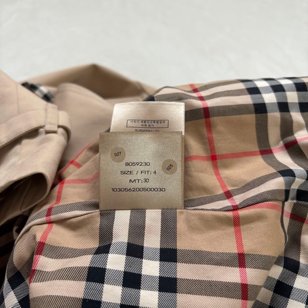 現行・極美　BURBERRY THE KENSINGTON トレンチコート　36