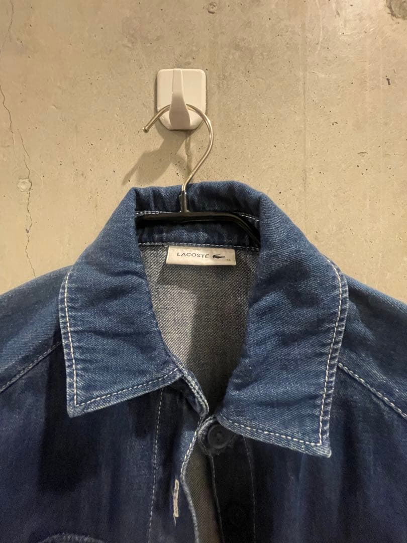 LACOSTE デニムロングシャツワンピース 36