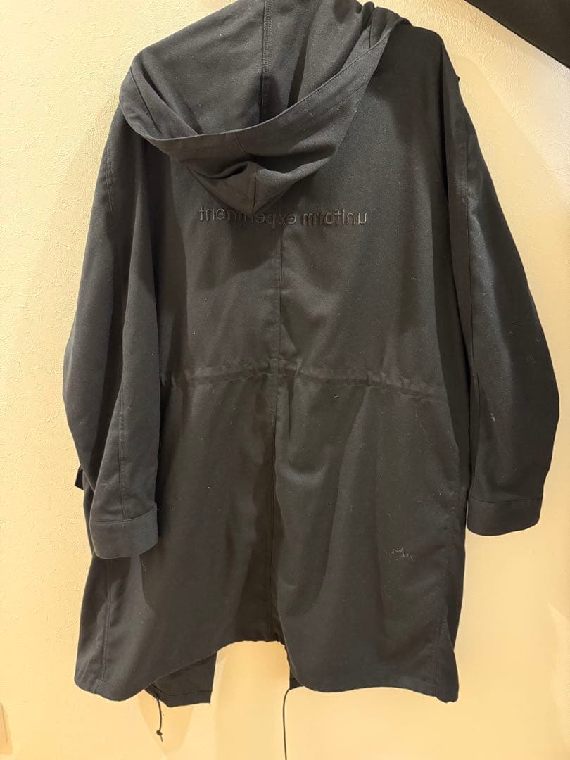 【美品】uniform experiment 黒 モッズコート　ロング　コート