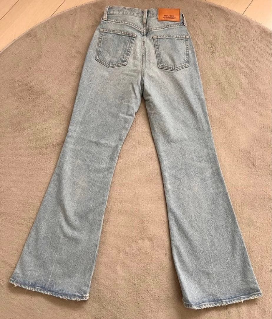未使用品　MOUSSY MVS L/BLU FLARE 24