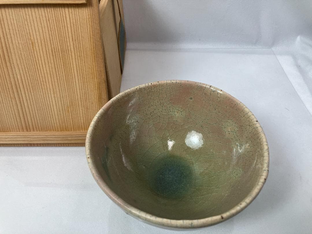 堀部雪宵　抹茶　茶碗　共箱　茶道具　作家物　陶磁器　人間国宝　弟子