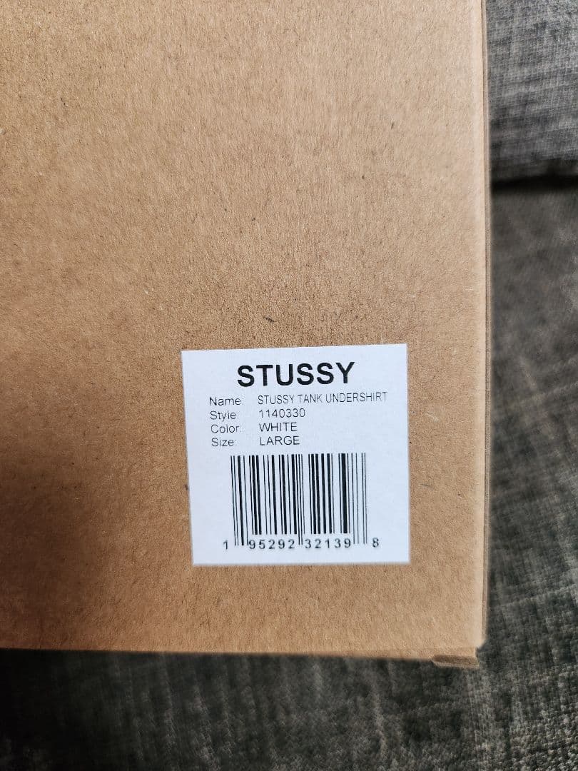 STUSSY ホワイト タンクトップ Lサイズ