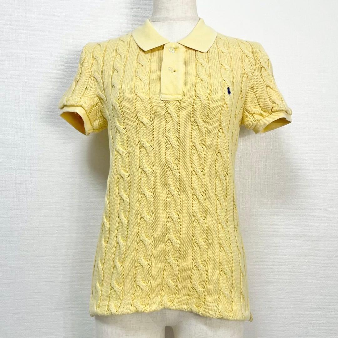 人気✨️ POLO RALPH LAUREN 半袖 ケーブル ニット ポロシャツ