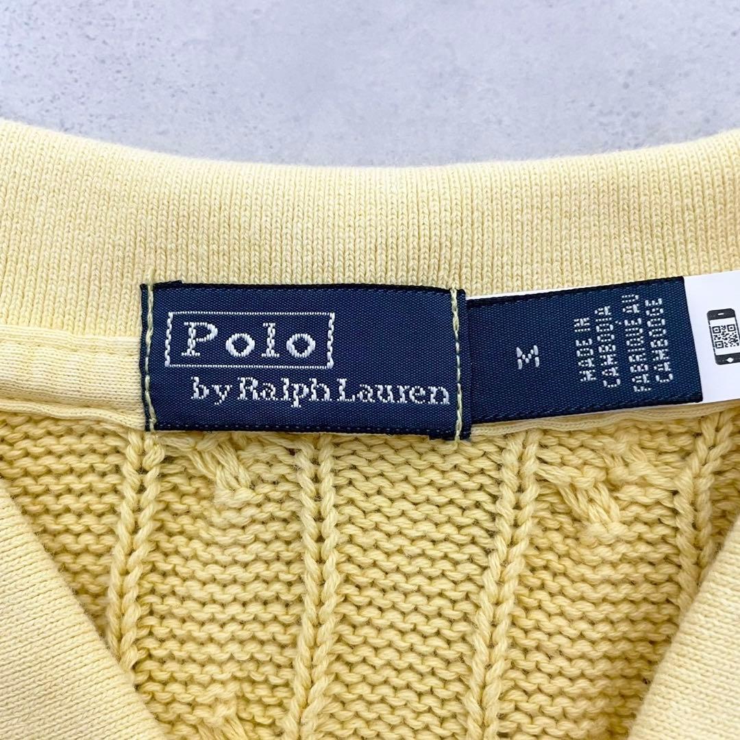 人気✨️ POLO RALPH LAUREN 半袖 ケーブル ニット ポロシャツ