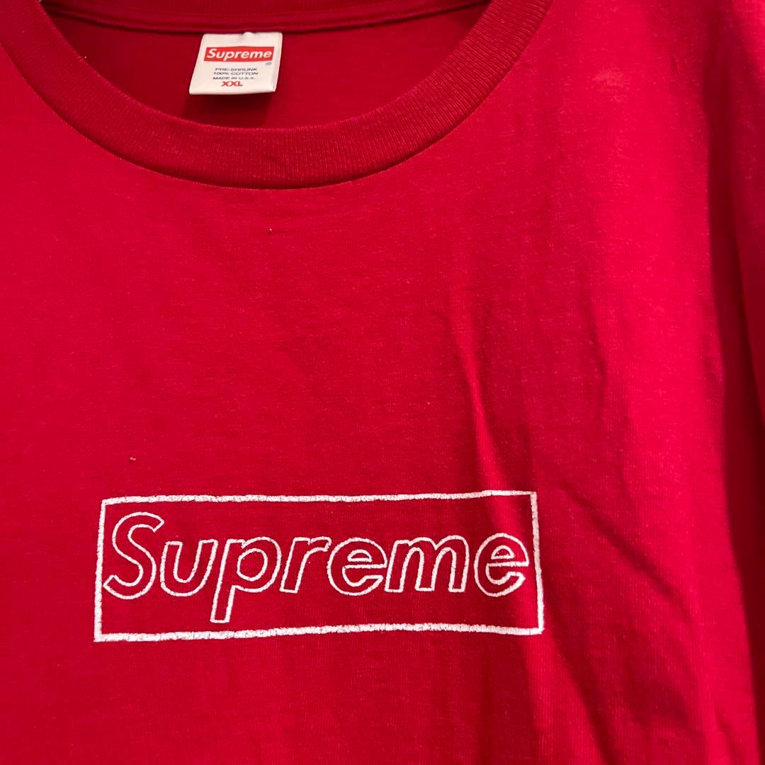 Supreme レッド Tシャツ XXL