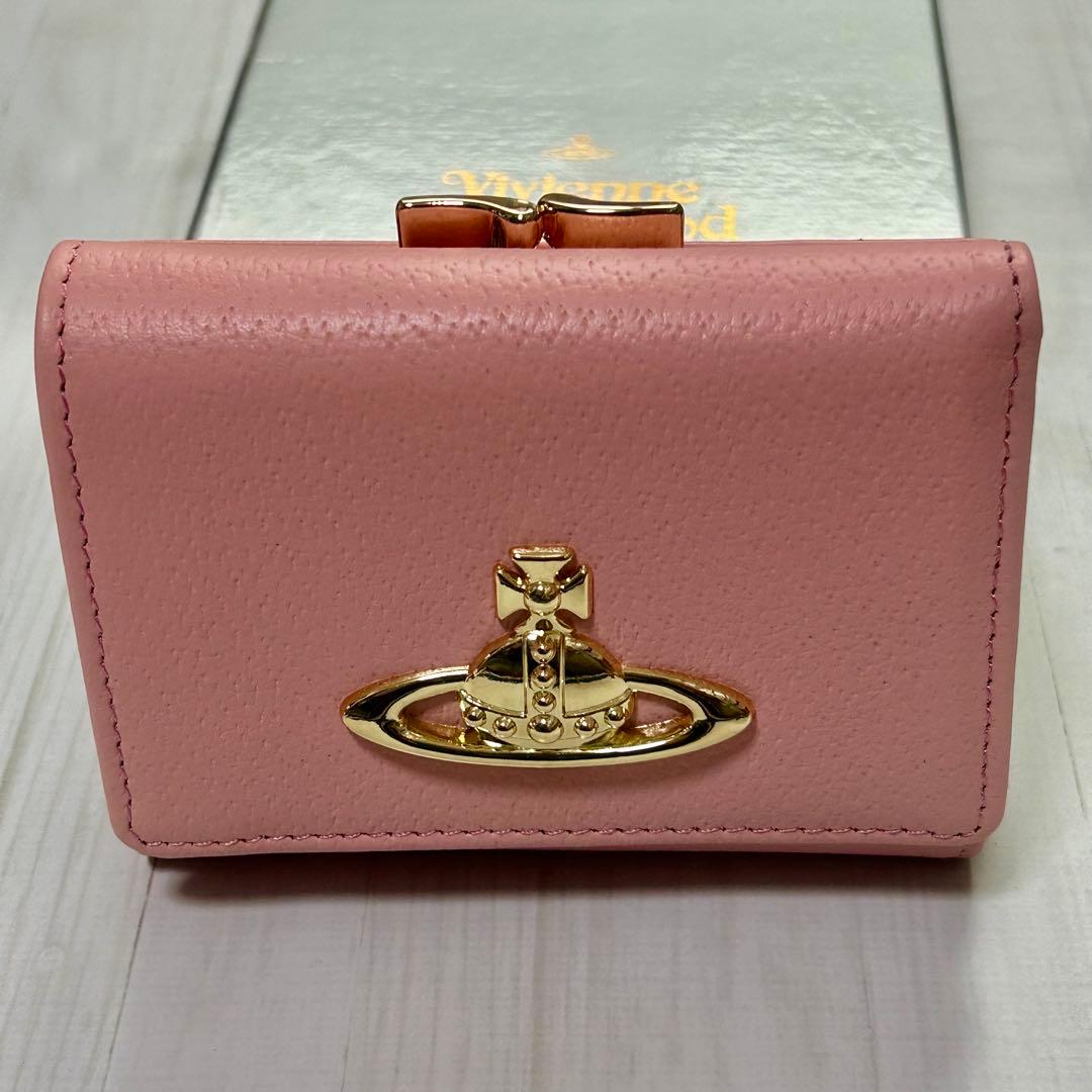 【即日発送】Vivienne Westwood 三つ折り財布 ピンク