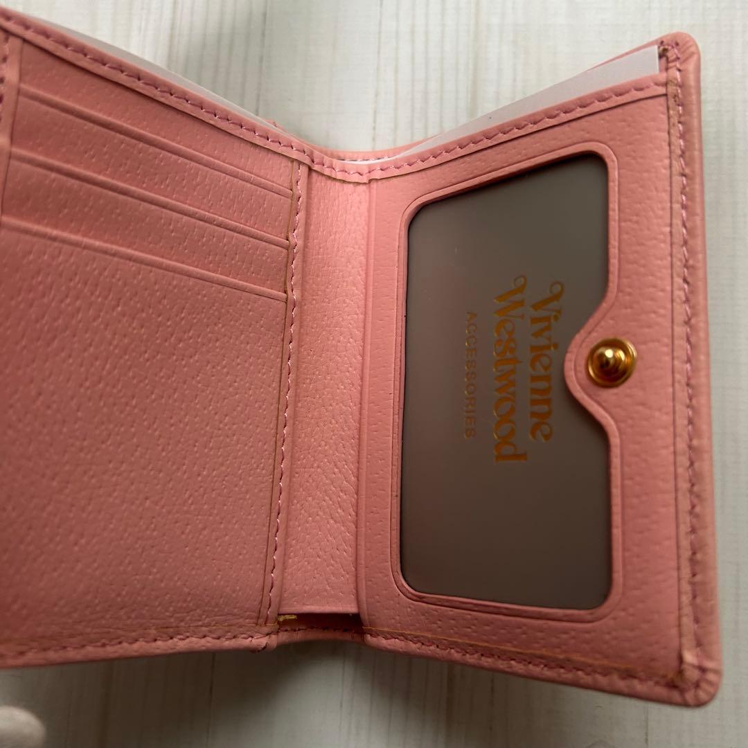 【即日発送】Vivienne Westwood 三つ折り財布 ピンク