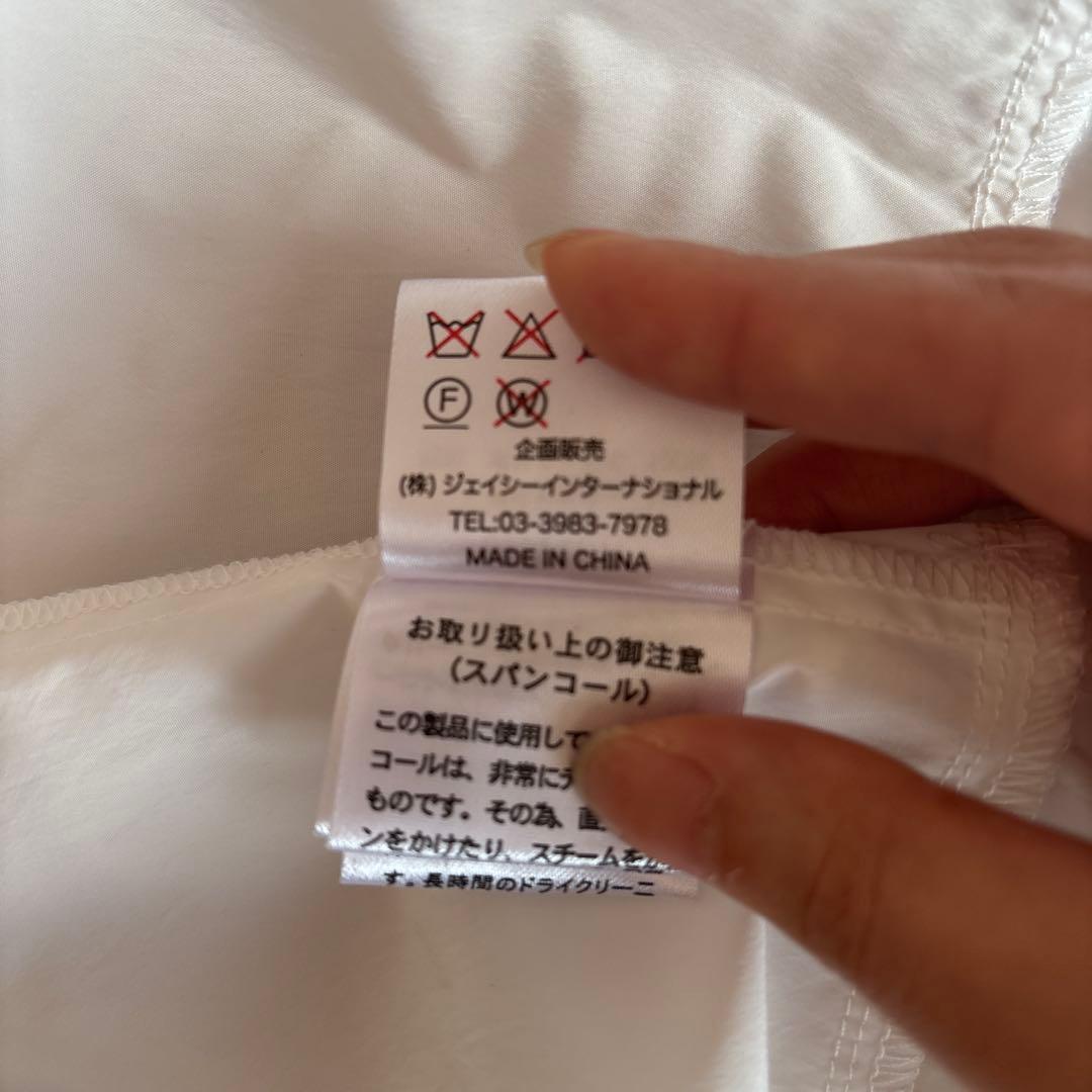 ホワイト レース フード付き アウター サイズ40