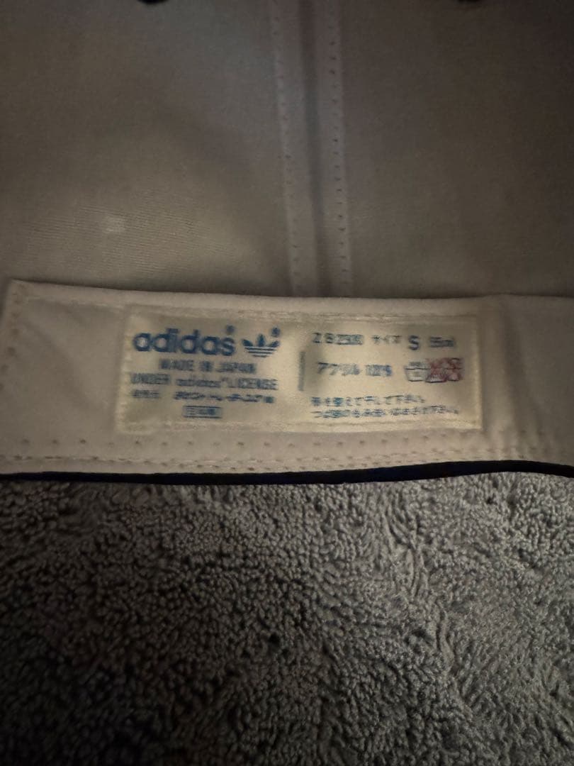 80s adidas デサント製 トレフォイルロゴ キャップ ヴィンテージ　希少
