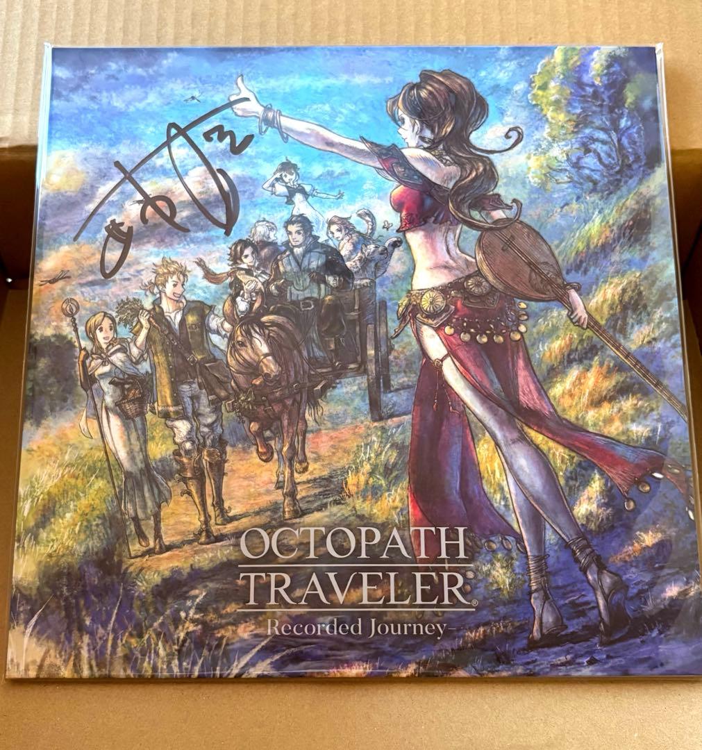 オクトパストラベラー LP アナログレコード 西木康智 直筆サイン 新品未開封