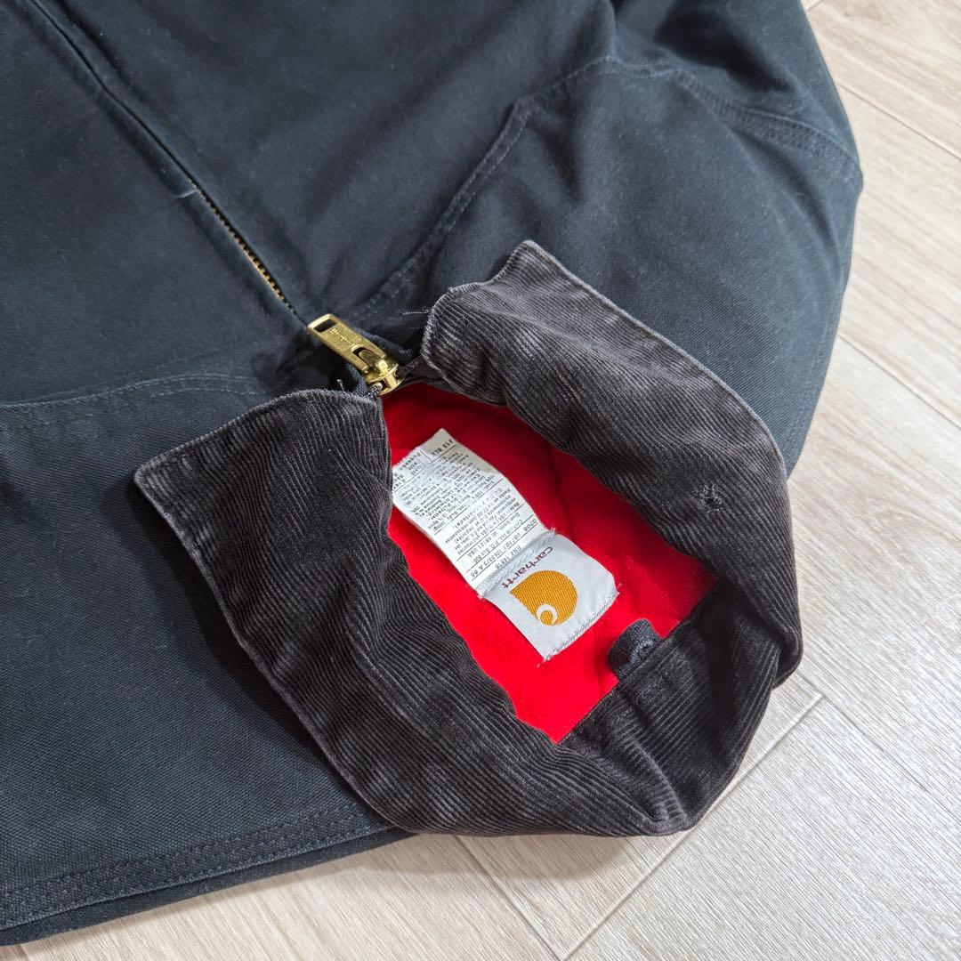 濃ブラックS！Carhartt サンタフェジャケット 黒 J13BLK USA製