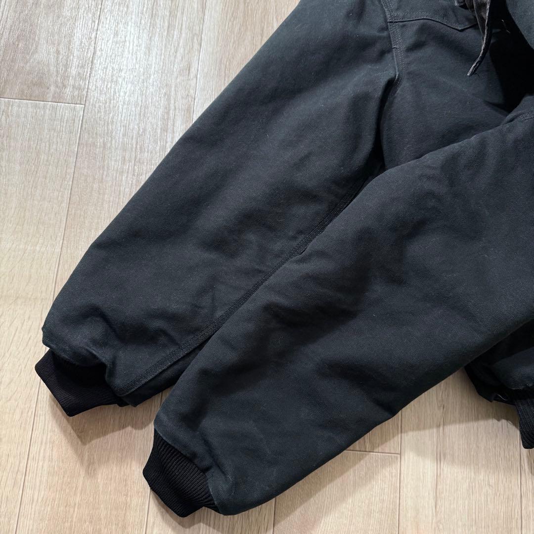 濃ブラックS！Carhartt サンタフェジャケット 黒 J13BLK USA製