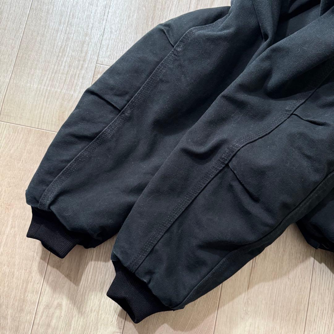 濃ブラックS！Carhartt サンタフェジャケット 黒 J13BLK USA製