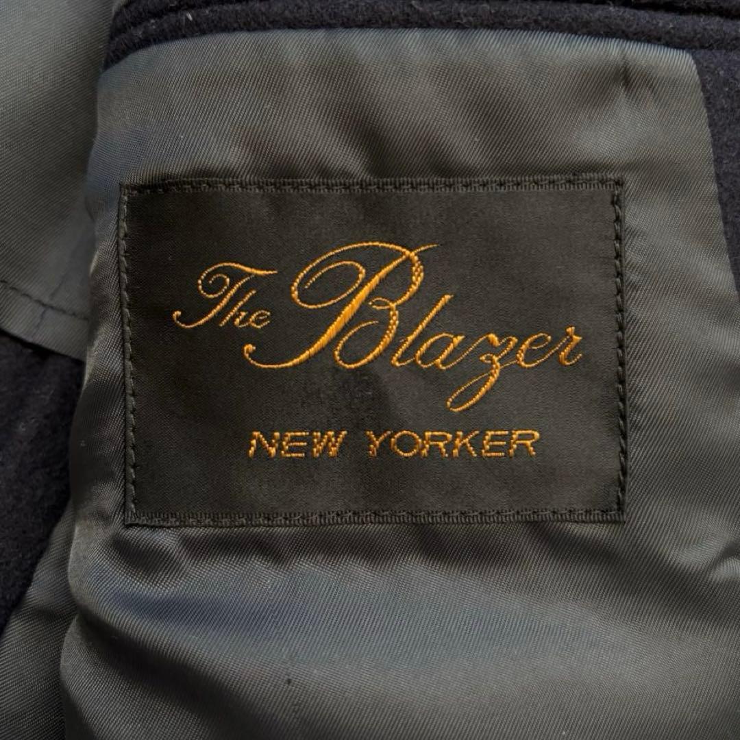 NEW YORKER 大同毛織 紺ブレザー 金ボタン A4 S フランネル
