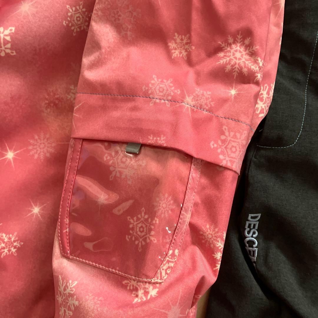 DESCENTE スキーウェア　140 ピンク ブラック