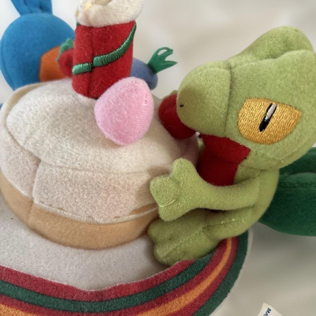 ポケモン　キモリ　ミズゴロウ　クリスマスケーキ　ぬいぐるみ　トミー　レトロ