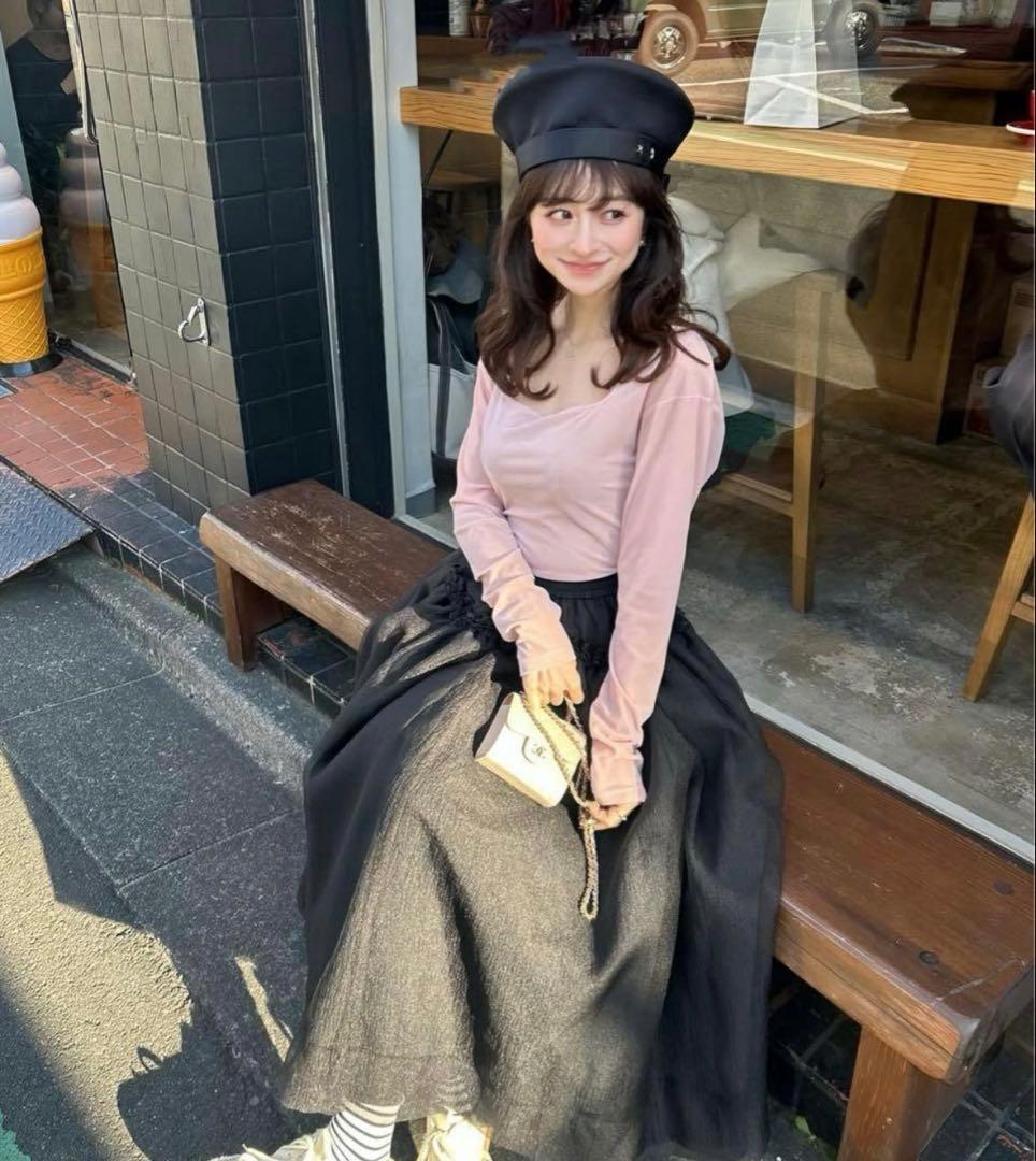 bibiy. 極美品！scarlet skirt ブラック
