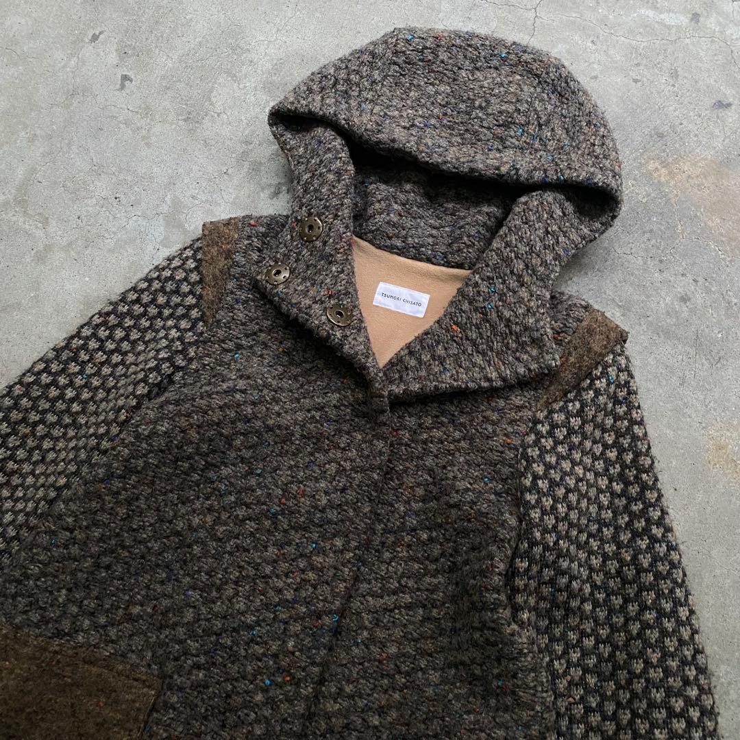 ジャケット・アウター TSUMORI CHISATO Hooded Nep Knit Coat