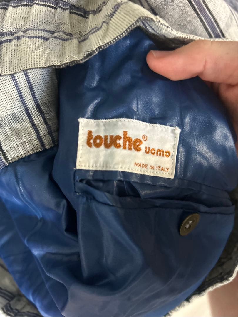 90-00s スタンドカラーブルゾン　made in Italy