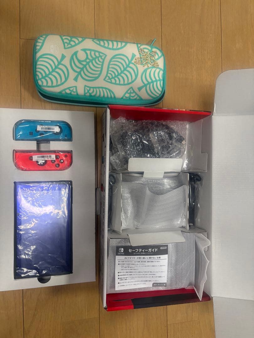 Nintendo Switch ネオンブルー/レッド（付属品完備）+モンハン+α