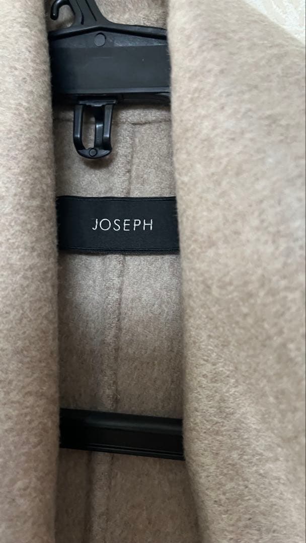Josephカシミヤウールベージュ ロングコート ベルト付き