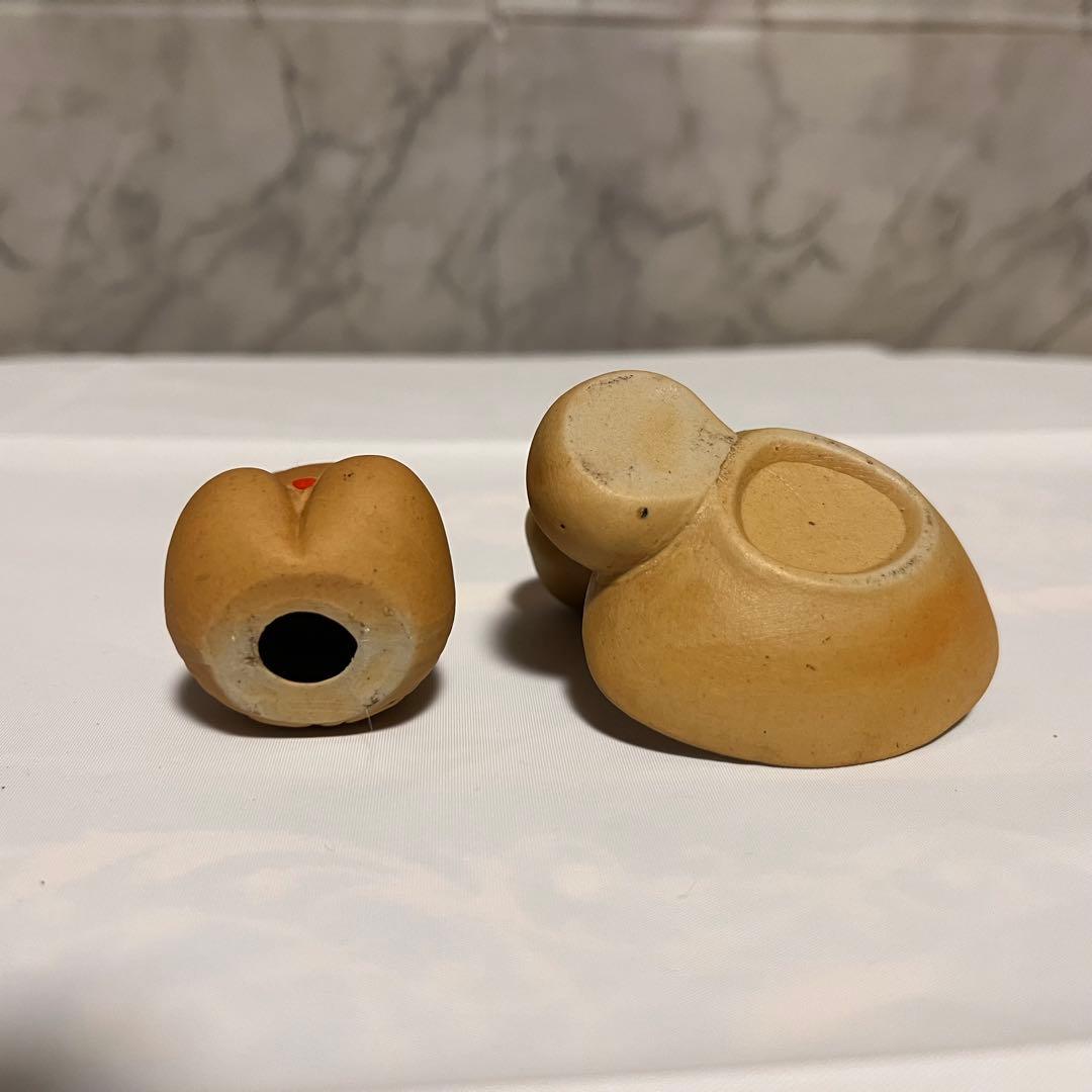 値下げ⬇️【美品】縁起物 お多福 置物 春画 男根 子宝 陶器 秘宝館 郷土玩具