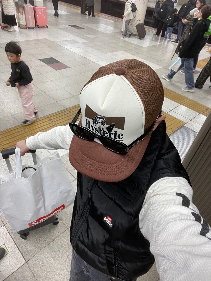 HYSTERIC GLAMOUR メッシュキャップ　ブラウン