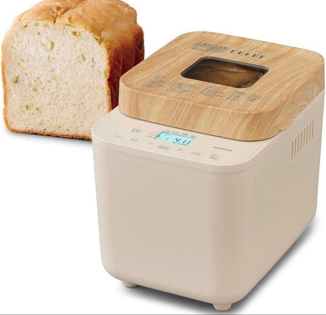 美品アイリスオーヤマ ホームベーカリー レシピブック付き