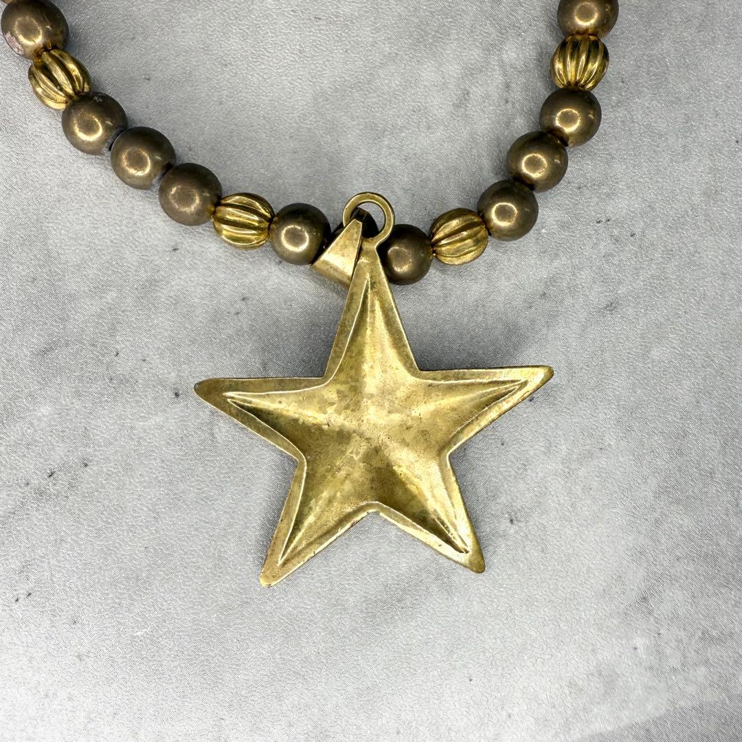 CALEE キャリー BEADS STAR NECKLACE 真鍮製