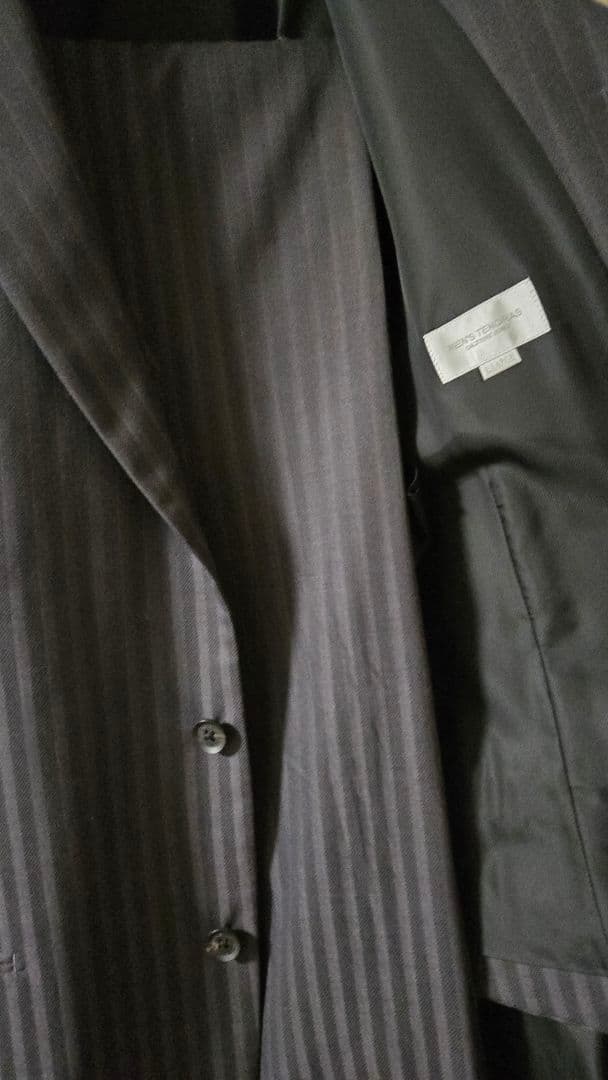 MEN'S TENORAS グレー ストライプ 3ビーススーツ XL
