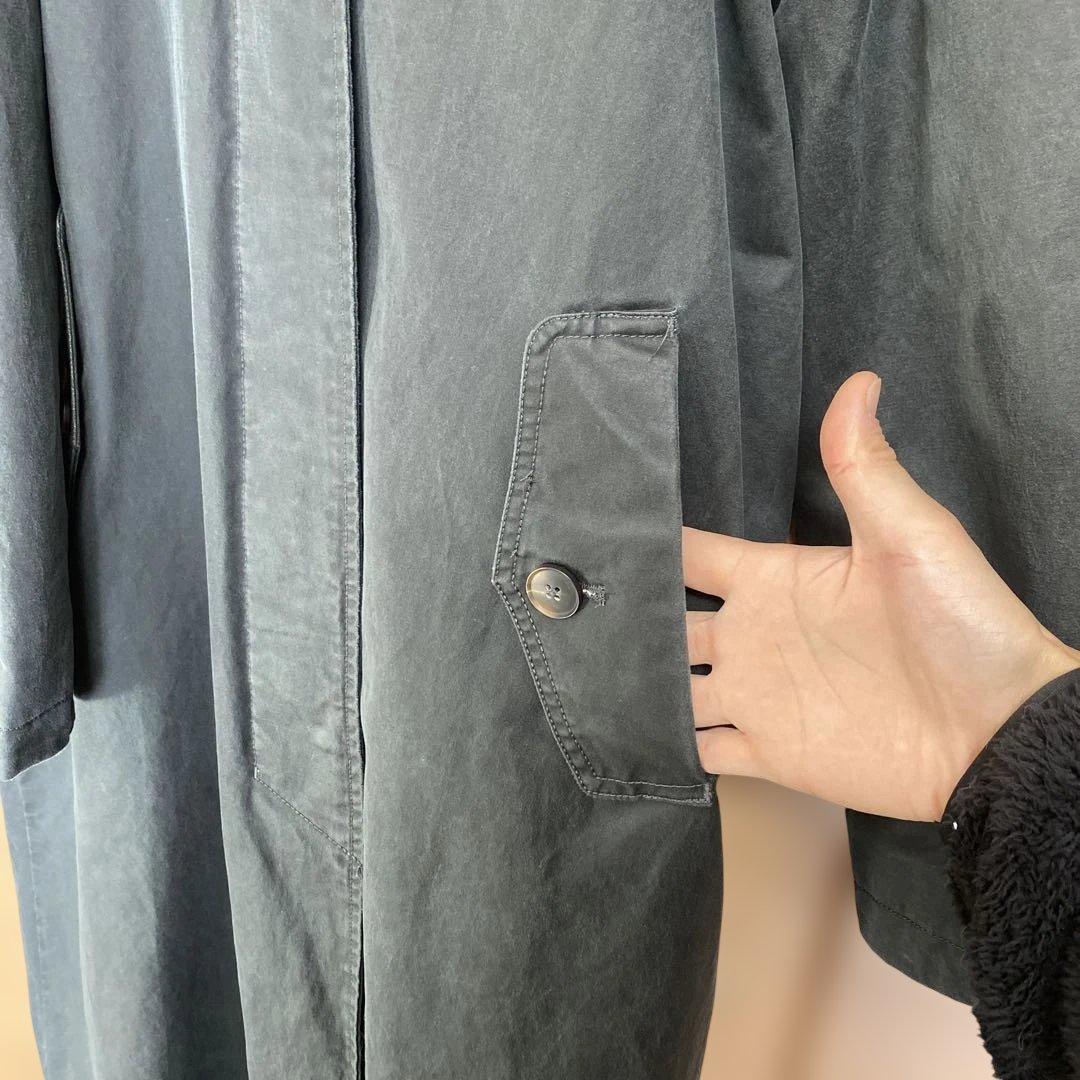 ZARA ワックスフィニッシュコーデュロイカラートレンチコート　L
