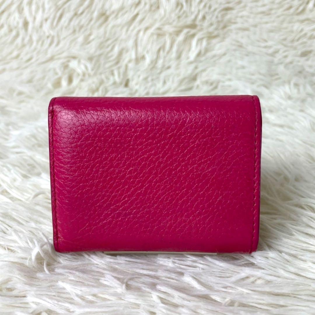 大人気✨PRADA プラダ 三つ折り財布 コンパクトウォレット シボ革 希少