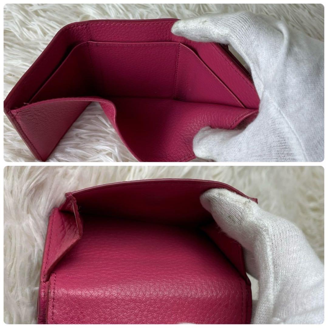 大人気✨PRADA プラダ 三つ折り財布 コンパクトウォレット シボ革 希少