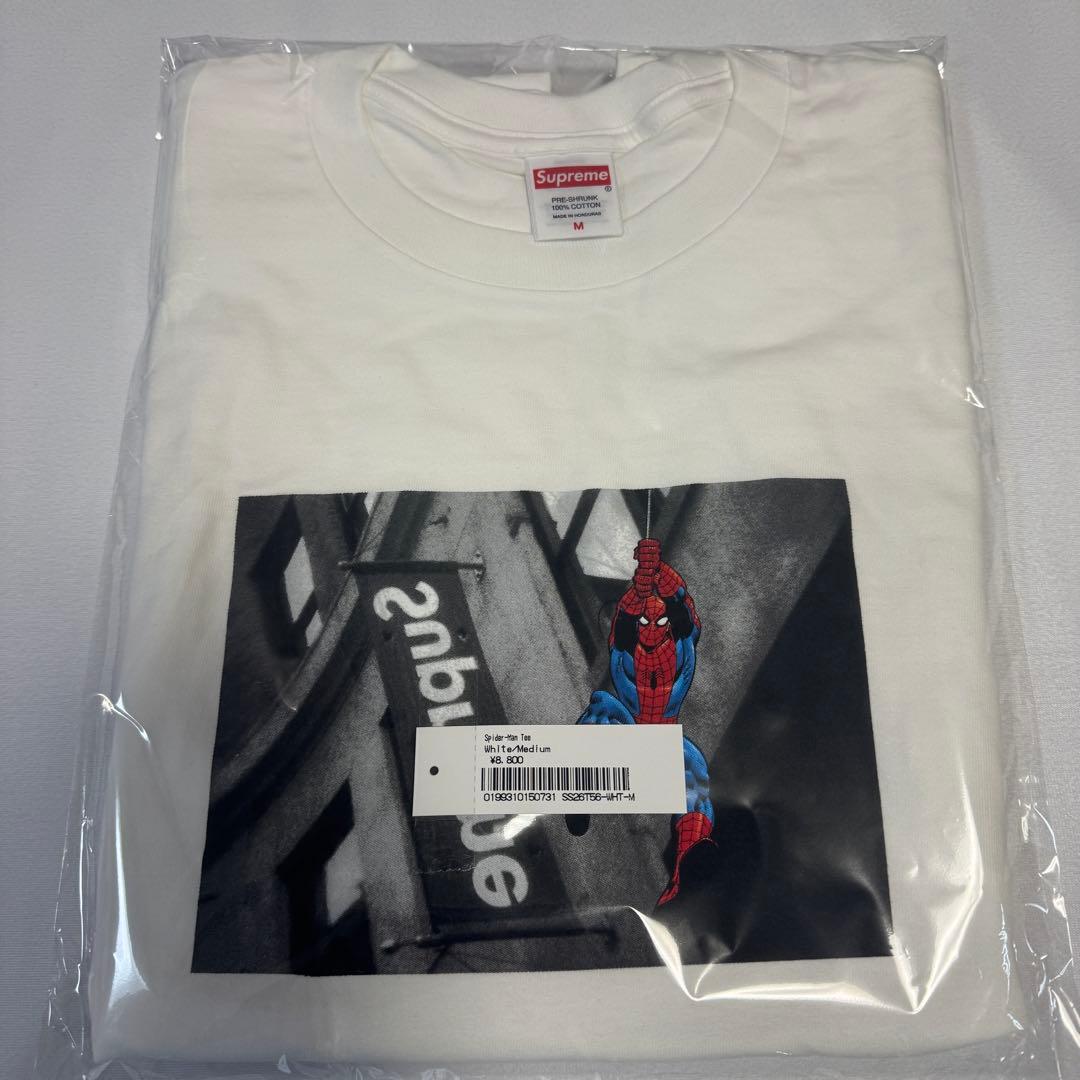 supreme Spider-Man Tee スパイダーマン 白　M