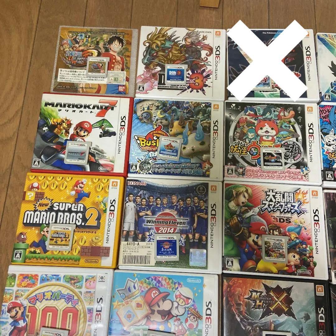 任天堂DS、3DS 箱ありカセット30個　箱無し2個　箱のみ3個
