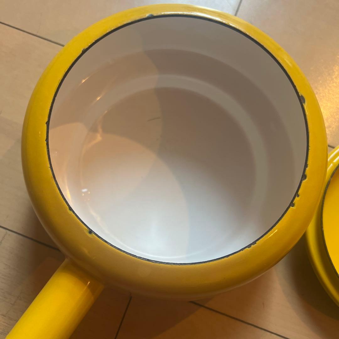 DANSK デザイン片手鍋 黄色