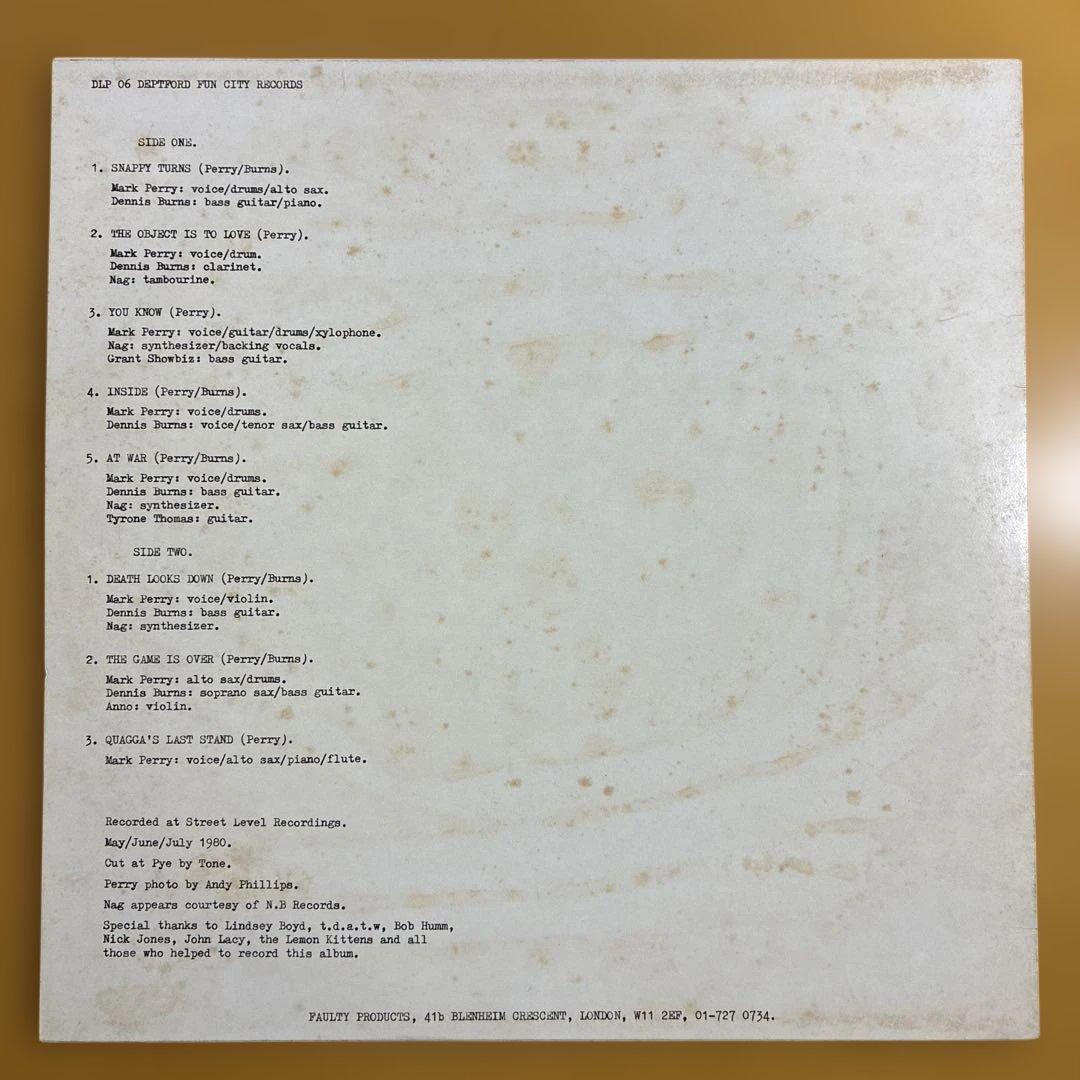 MARK PERRY / SNAPPY TURNS 輸入12inchレコード