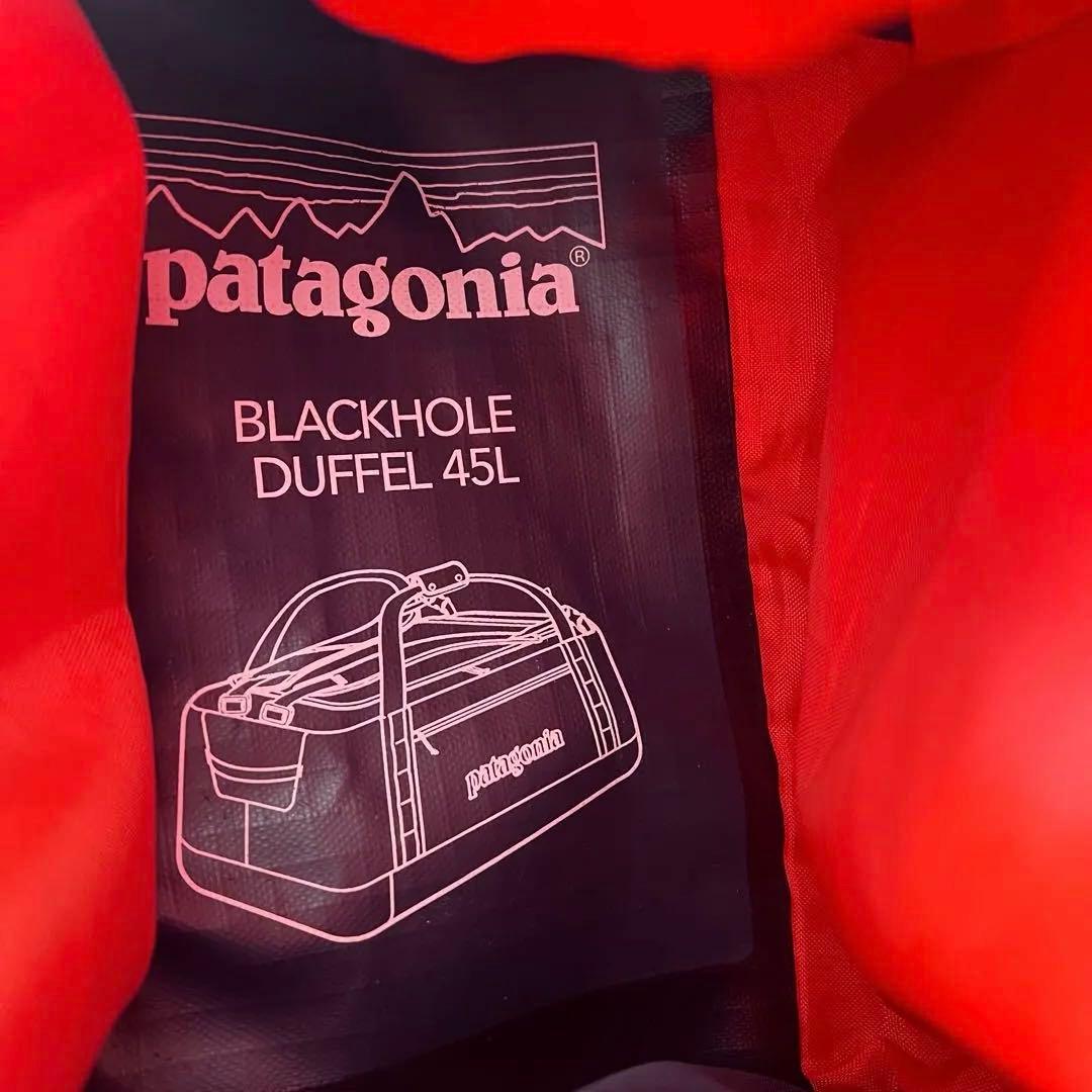 patagonia ブラックホール ・ダッフル45L ネイビー/オレンジ